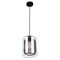 Pendant Light ES Oblong Black Mesh Clear Glass 200mm CLA Lighting
