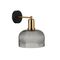 Wall Light ES Dome Green Glass Antique Brass 200mm CLA Lighting