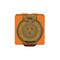 Socket Outlet IP66 15A 250V 3 Flat Pin Buffalo Orange Trader