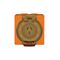 Socket Outlet IP66 20A 250V 3 Flat Pin Buffalo Orange Trader