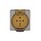 Socket Outlet IP66 32A 500V 5 Round Pin Buffalo Grey Trader