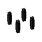 Extended Outer Profile Block Black RAL9005 Set of 4 Eltech
