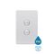 Switch Vertical 2 Gang 10AX 250V IP66 Puma White Trader