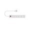 Powerboard Main Switched 4 Outlet Dual USB-A 2400W White Trader