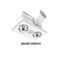 Two heat bathroom heater WITH 10W DOWNLIGHT 4000K