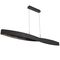 Pendant Light LED 48W 3000K 1500mm Cracked Black Arezzo Telbix