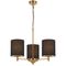 Pendant Light 3 Light E27 650mm Antique Gold Black Argos Telbix