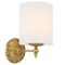 Wall Light E27 Antique Gold Ivory Argos Telbix