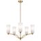 Pendant Light 5 Light E27 690mm Antique Gold Alabastro Brevan Telbix
