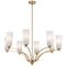 Pendant Light 8 Light E27 910mm Antique Gold Alabastro Brevan Telbix