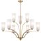 Pendant Light 9 Light E27 990mm Antique Gold Alabastro Brevan Telbix