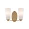 Wall Light 2 Light E27 Black Alabastro Brevan Telbix