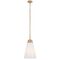Pendant Light E27 288mm Polished Nickel Opal Brine Telbix