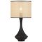 Table Lamp E27 Inline Switch White Natural Claris Telbix