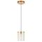 Pendant Light LED 4W 4000K 110mm Black Smoke Crevil Telbix