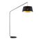 Floor Lamp Tube E27 Foot Switch Black Matt Downey Telbix
