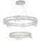 Pendant Light 2 Tier LED 74W Tri-Colour Chrome Crystal Erika Telbix