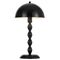 Table Lamp E14 Inline Switch Glossy Black Estiq Telbix
