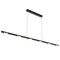 Pendant Light LED 30W 3000K Dimmable 1800mm Black Gold Fordo Telbix