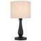 Table Lamp E27 Inline Switch Black Beige Hommer Telbix