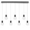 Bar Pendant Light LED 40W 4000K 1330mm Nickel Clear Invar Telbix