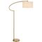 Floor Lamp Base Only E27 Foot Switch Antique Gold Ivory Laine Telbix