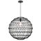 Pendant Light E27 600mm Black Ivalo Telbix
