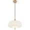 Pendant Light E27 300mm Antique Gold White Lasian Telbix