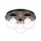 Ceiling Light 3 Light G9 290mm Matt Black Opal Glass Mosari Telbix
