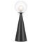 Table Lamp G9 Inline Switch Matt Gold Opal Glass Mosari Telbix