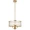 Pendant Light 4 Light E14 405mm Black Clear Norel Telbix