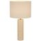 Table Lamp E27 405mm Beige Travertine Ivory Polano Telbix