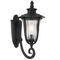 Outdoor Wall Light E27 IP44 550mm Black Clear Ramiro Telbix