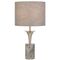 Table Lamp E27 Inline Switch Beige Travertine Gold Renara Telbix