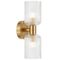 Wall Light 2 Light E14 Chrome Opal Matt Riven Telbix