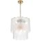 Pendant Light 8 Light E14 420mm Antique Gold Clear Samona Telbix
