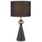 Table Lamp E27 Inline Switch Black Satillo Telbix