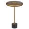 Table Lamp LED 12W Matt Brass White Marble Sisby Telbix
