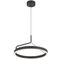 Pendant Light LED 20W Tri-Colour 405mm White Sand Oak Truvon Telbix