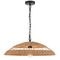 Pendant Light E27 600mm Natural Vallejo Telbix