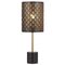 Table Lamp E27 Inline Switch White Antique Gold Valtor Telbix