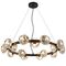 Pendant Light 15 Light G9 880mm Black Matt Mirror Varlin Telbix