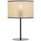 Table Lamp E27 Inline Switch Black Natural Velice Telbix