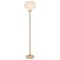 Floor Lamp E27 Foot Switch Beige Travertine Ivory Vybor Telbix