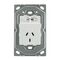Socket Australian Single 10A Vertical Switched White MajorTech
