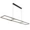 Pendant Light LED 56W Tri-Colour 1800mm Black Crystal Zafra Telbix