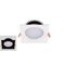 LED Downlight 10W Tri-Colour Square Recessed Black 3A Lighting