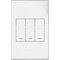 Switch Cover Plate 3 Gang White MajorTech