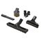 Natural Fibre Brush Set 5 Tools with Clip-On Caddy Valet