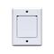 Central Vacuum Exhaust Vent with Flap Surface Mount Valet